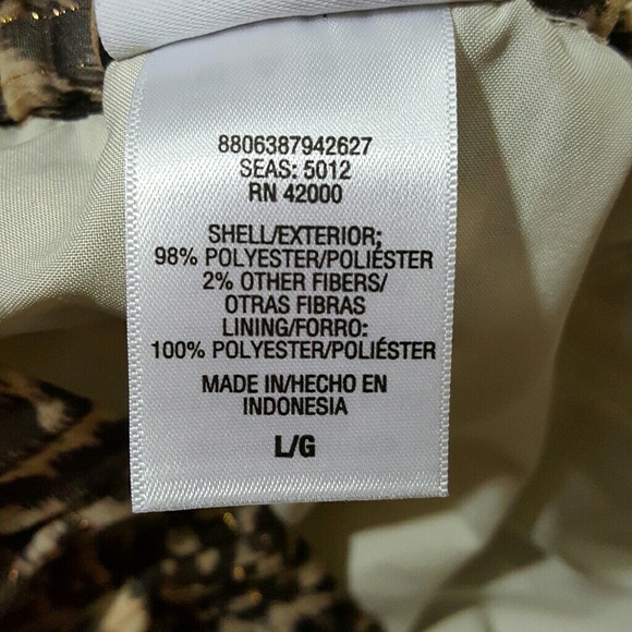 Jaclyn Smith Leopard Print Skirt Size L - Picture 4 of 4